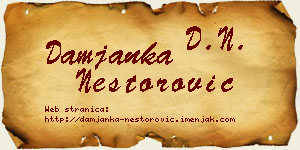 Damjanka Nestorović vizit kartica